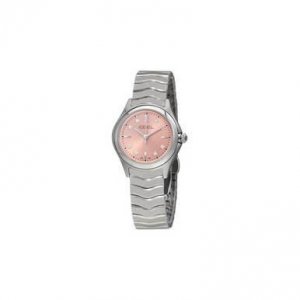 Ebel 1216217 Wave Pink Galvanic Dial Diamond Ladies Watch