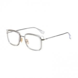 Glop FF M0064-900 Fendi Ff M0064-900 Crystal Square Men's Metal Eyegla