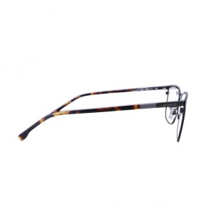 Glop L2247-001 Lacoste L2247-001 Black Rectangular Men's Metal Eyeglas