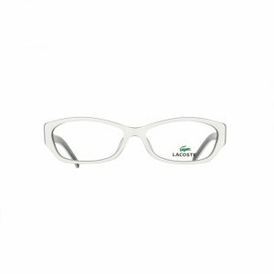 Glop L2625-105 Lacoste L2625-105 White Dark Grey Rectangular Women's P