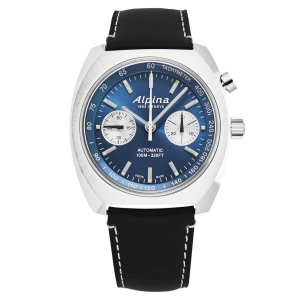 Brav AL727LNN4H6 Alpina Men's  'startimer Pilot' Monopusher Blue Dial 