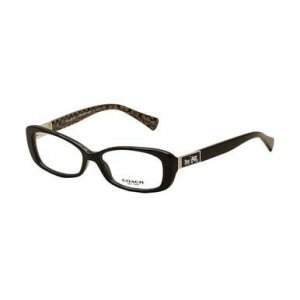 Glop HC6063-5261 Coach Hc6063-5261 Black Rectangular Women's Acetate E