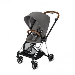 Cybex 519003357 Mios 3-in-1 Travel System Chrome With Brown Details Ba