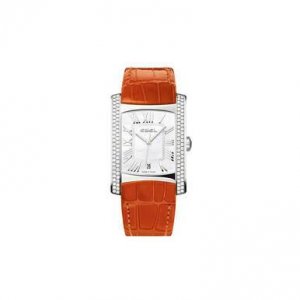 Ebel 1215722 Brasilia Mother Of Pearl Dial Orange Leather Strap Ladies