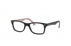 Glop RB5228-5014 Ray-ban Rb5228-5014 Gloss Black With Red Interior Squ