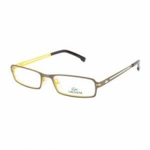 Glop L2121-714 Lacoste L2121-714 Gold Yellow Rectangular Unisex Metal 