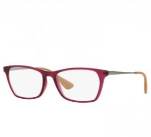 Glop RB7053-5526 Ray-ban Rb7053-5526 Purple Reddish Gunmetal Square Un