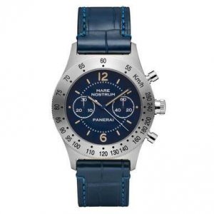 Panerai PAM00716 Mare Nostrum Acciaio Chronograph Blue Dial Men's Watc