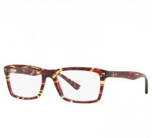 Glop RB5287-5710 Ray-ban Rb5287-5710 Red Tortoise Rectangular Unisex A