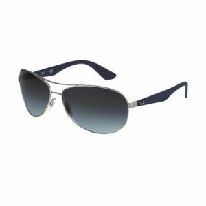 Glop RB3526-019/8G Ray-ban Rb3526-0198g Silver Blue Aviator Grey Gradi