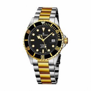 Revue 17571.2147 17571.2147 Diver Black Dial Two Tone Stainless Steel 