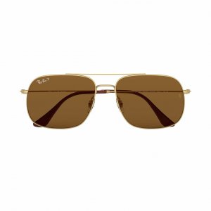 Glop RB3595-901383 Ray-ban Rb3595-901383 Gold Square Brown Classic B-1