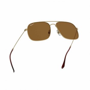 Glop RB3595-901383 Ray-ban Rb3595-901383 Gold Square Brown Classic B-1