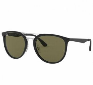 Glop RB4285-601/9A Ray-ban Rb4285-6019a Black Round Injected Green Cla