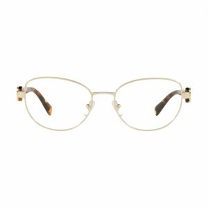 Glop VE1246B-1427 Versace Ve1246b-1427 Pale Gold Oval Women's Metal Ey