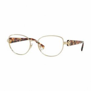 Glop VE1246B-1427 Versace Ve1246b-1427 Pale Gold Oval Women's Metal Ey