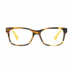 Glop VE3245-5236 Versace Ve3245-5236 Striped Havana Yellow Square Men'