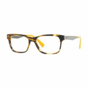 Glop VE3245-5236 Versace Ve3245-5236 Striped Havana Yellow Square Men'