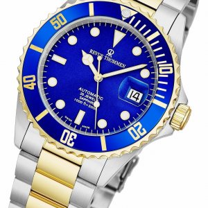 Revue 17571.2145 17571.2145 Diver Blue Dial Two Tone Stainless Steel S