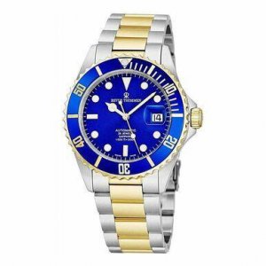 Revue 17571.2145 17571.2145 Diver Blue Dial Two Tone Stainless Steel S