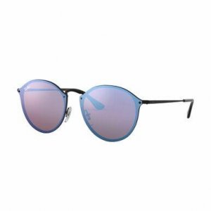 Glop RB3574N-153/7V Ray-ban Rb3574n-1537v Blaze Round Black Metal Viol