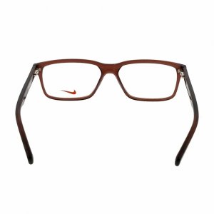 Glop 7239-254 Nike 7239-254 Brown Rectangular Men's Plastic Eyeglasses