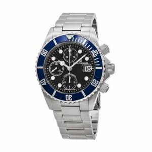 Revue 17571.6135 17571.6135 Diver Stainless Steel Blue Bezel Black Dia