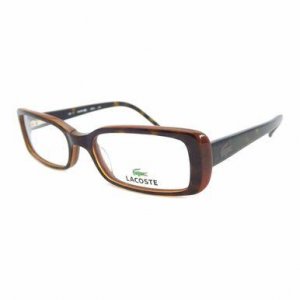 Glop L2612-214 Lacoste L2612-214 Dark Havana Rectangular Women's Plast