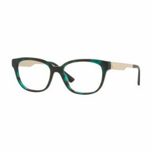 Glop VE3240-5076 Versace Ve3240-5076 Green Havana Square Women's Plast