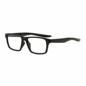 Glop 7112-010 Nike 7112-010 Black Square Unisex Plastic Eyeglasses