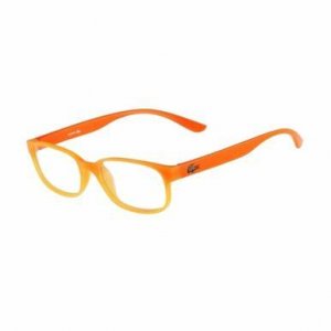 Glop L3802-800 Lacoste L3802-800 Orange Square Unisex Plastic Eyeglass