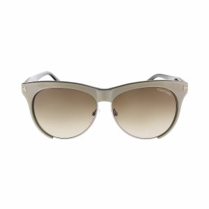 Glop TF365-38B Tom Ford Tf365-38b Leona Shiny Grey Square Plastic Grad