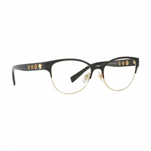 Glop VE1237-1342 Versace Ve1237-1342 Black Gold Cat-eye Women's Metal 