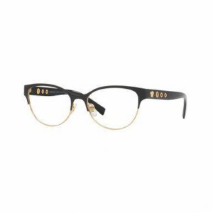 Glop VE1237-1342 Versace Ve1237-1342 Black Gold Cat-eye Women's Metal 