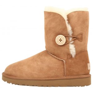 Ugg Uggs_Baily_Brn_5 Women's Bailey Button Ii Suede Water Repellent Bo