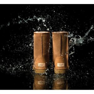 Ugg Uggs_Baily_Brn_5 Women's Bailey Button Ii Suede Water Repellent Bo