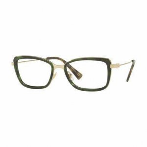 Glop VE1243-5183 Versace Ve1243-5183 Pale Gold Green Havana Rectangula