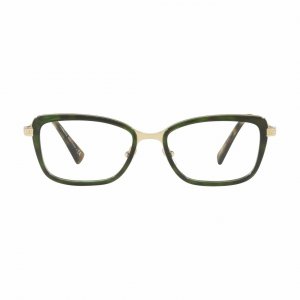 Glop VE1243-5183 Versace Ve1243-5183 Pale Gold Green Havana Rectangula