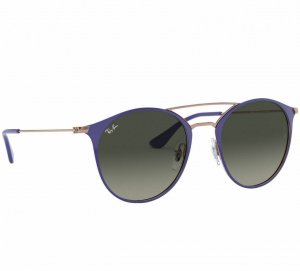 Glop RB3546-9073A5 Ray-ban Rb3546-9073a5 Violet Copper Round Steel Gre