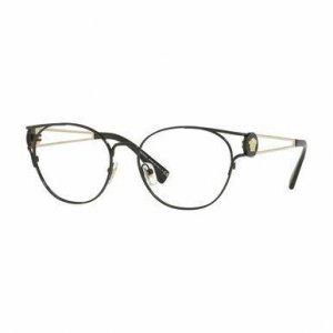 Glop VE1250-1009 Versace Ve1250-1009 Black Round Women's Metal Eyeglas