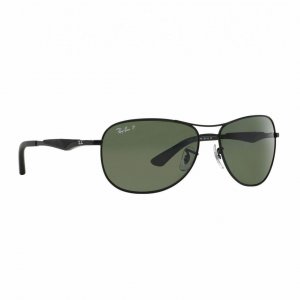 Glop RB3519-006/9A Ray-ban Rb3519-0069a Matte Black Aviator Green Pola