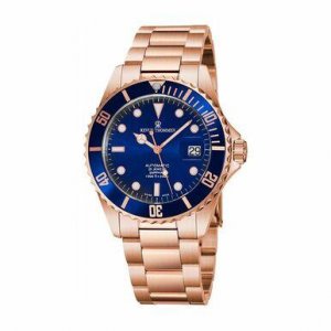 Revue 17571.2165 17571.2165 Diver Blue Dial Rosegold Stainless Steel A