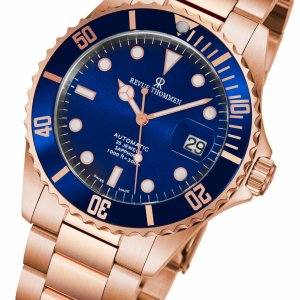 Revue 17571.2165 17571.2165 Diver Blue Dial Rosegold Stainless Steel A