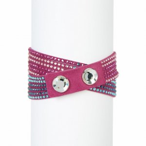 Swarovski 5202465 Slake 2 In 1 Fuchsia Alcantara Fabric Women's Two Sh