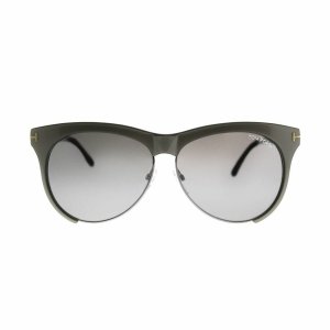 Glop TF365-38G Tom Ford Tf365-38g Leona Shiny Grey Square Plastic Grey