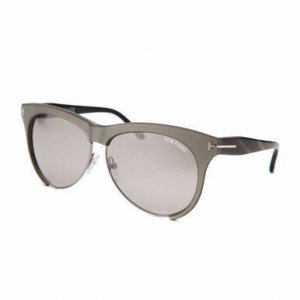 Glop TF365-38G Tom Ford Tf365-38g Leona Shiny Grey Square Plastic Grey