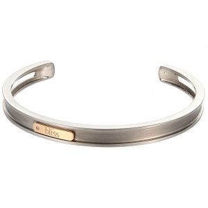 Bliss 20025210 Gold Tytanium With 18k Rose Gold Cuff Bracelet Bangle