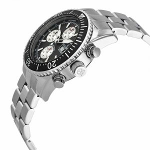 Revue 17030.6137 17030.6137 Diver Silver Stainless Steel Black Dial Ch