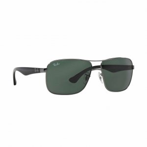 Glop RB3516-004/71 Ray-ban Rb3516-00471 Gunmetal Square Green Classic 