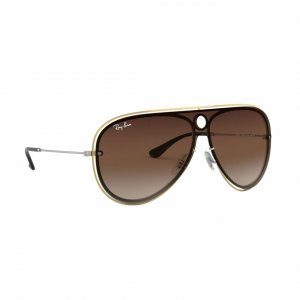 Glop RB3605N-909613 Ray-ban Rb3605n-909613 Gold Silver Aviator Brown G